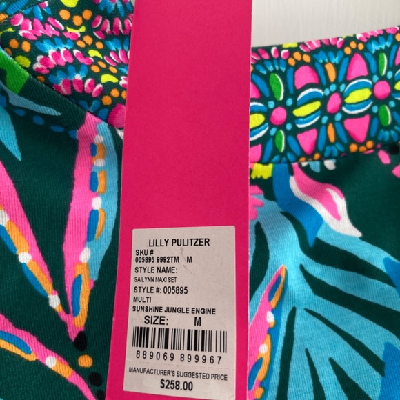 Lilly Pulitzer two piece long maxi skirt/top. Size medium NWT Sailynn Maxi Set - Picture 5 of 6